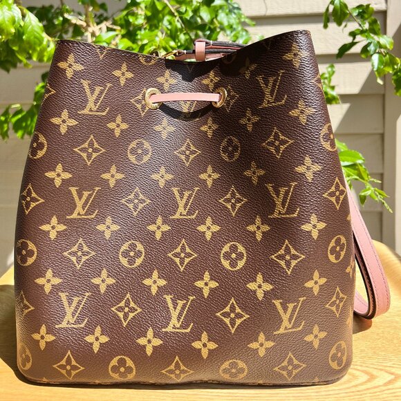 Authentic Louis Vuitton NéoNoé MM Crossbody Bucket Bag Rose Poudre - Picture 3 of 10